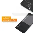 R2B iPhone 13 Hoesje Marmer + Screenprotector