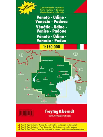 Wegenkaart Veneto - Venetië - Padua