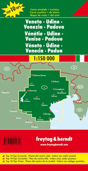 Wegenkaart Veneto - Venetië - Padua