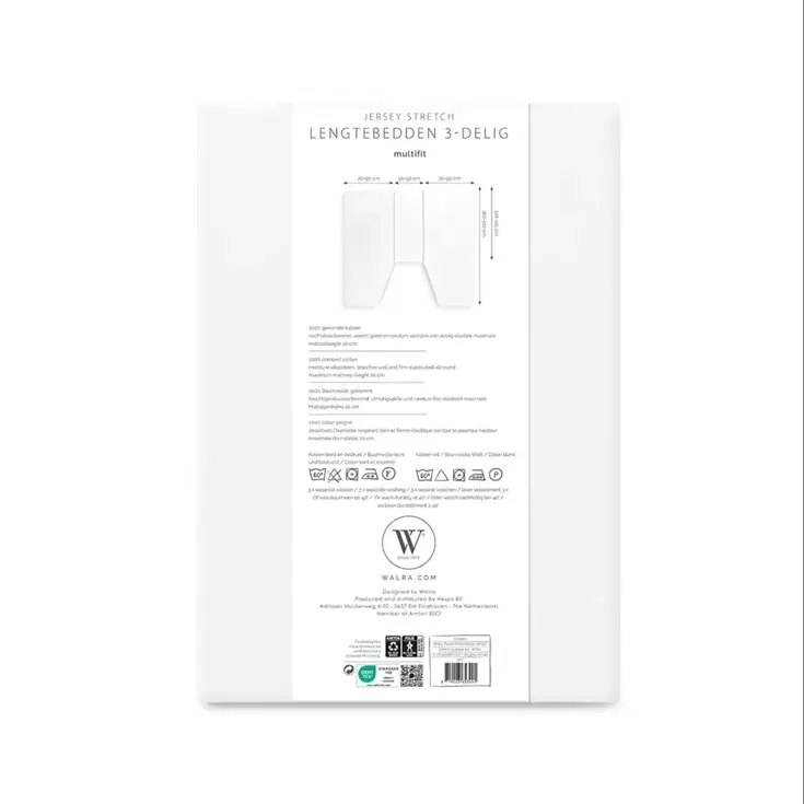 Jersey hoeslaken 3-delig