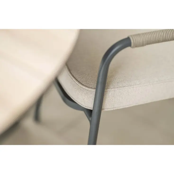 Aleria 2st taupe Tuinstoel Garden Impressions