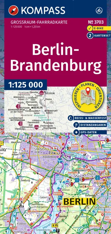 Fietskaart FK 3703 Berlin - Brandenburg