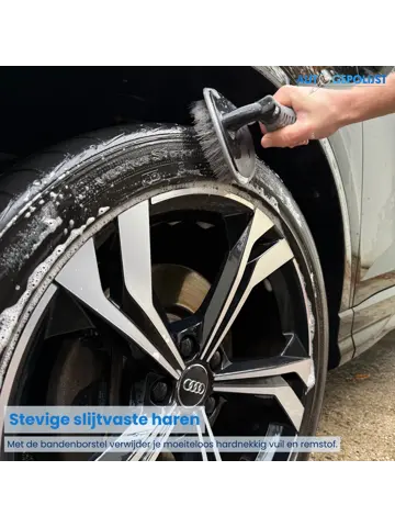 Velgenborstel + Banden Borstel - Slijtvaste Haren