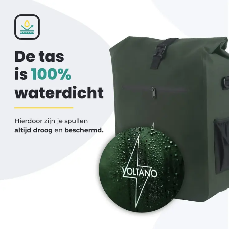 Voltano Luxe E-bike Fietstas / Rugtas