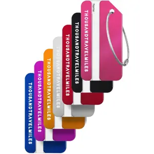 Aluminium Bagagelabel – 7 stuks – Mix Kleuren