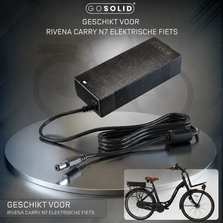 Lader geschikt voor Rivena Carry N7 E bike