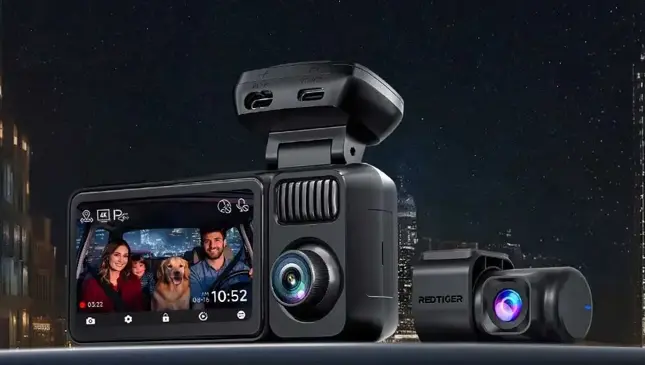 F17 Elite 3CH 4K Wifi GPS 128gb dashcam