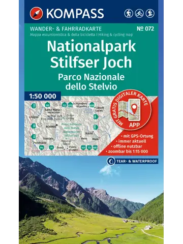 Wandelkaart WK072 NP Stilfser Joch/Stelvio