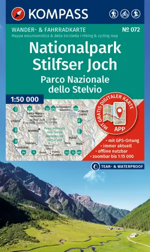 Wandelkaart WK072 NP Stilfser Joch/Stelvio