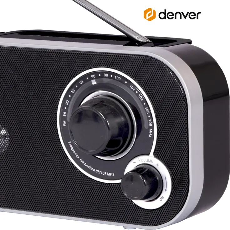 Denver TR51B FM radio op batterijen