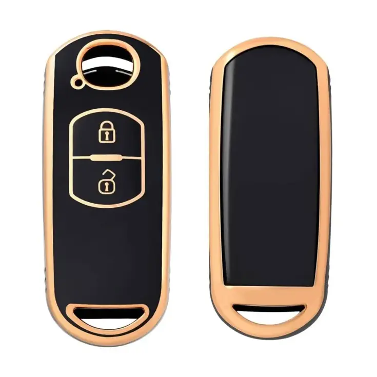 TPU Sleutelhoesje voor Mazda goud A2
