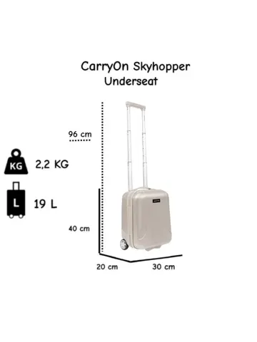 Skyhopper Underseat 40cm koffer – 19L