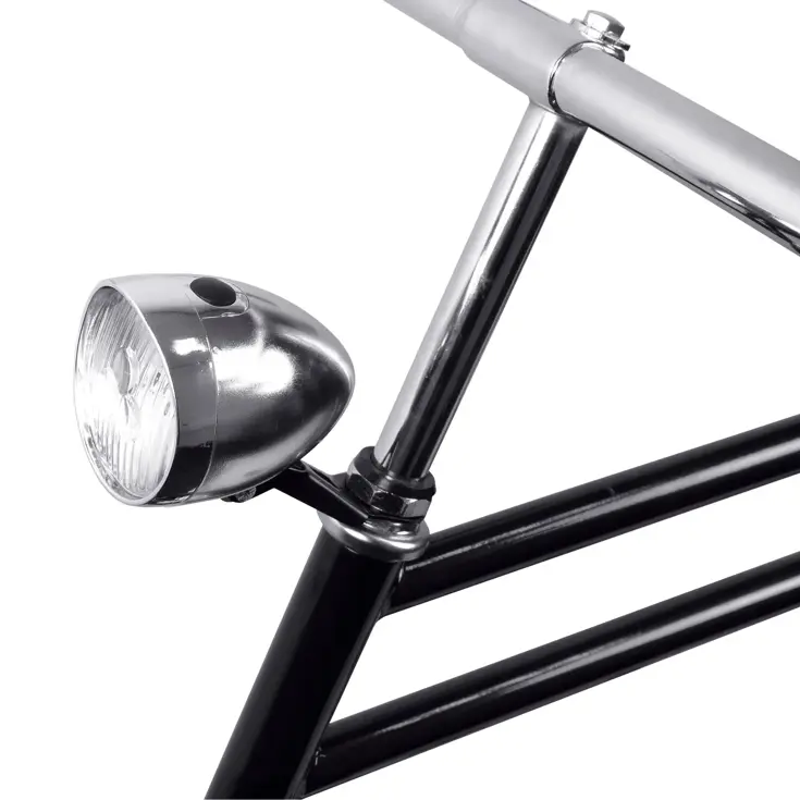 Classic chroom koplamp met 3 krachtige LED’s