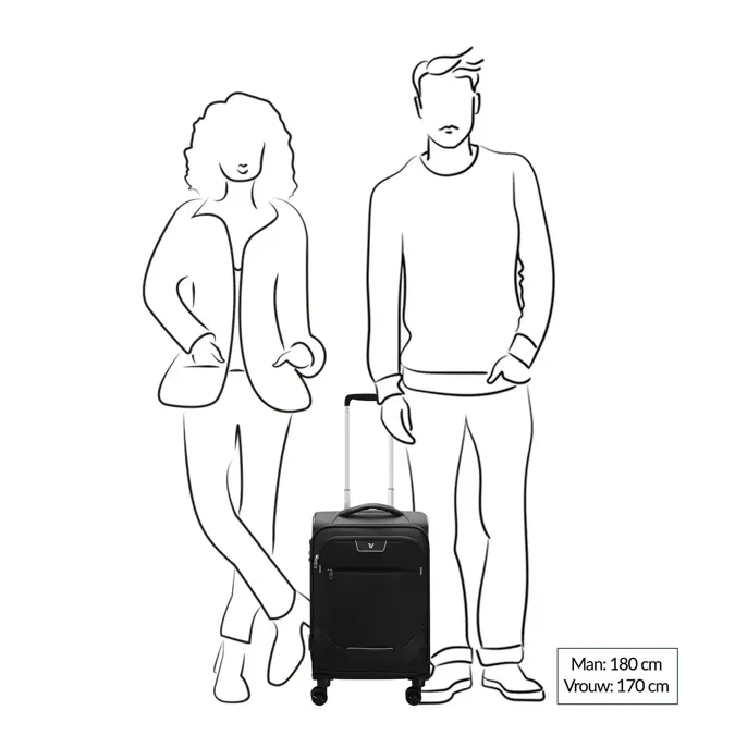 Roncato Joy Cabin Trolley 55/35 black |40 L