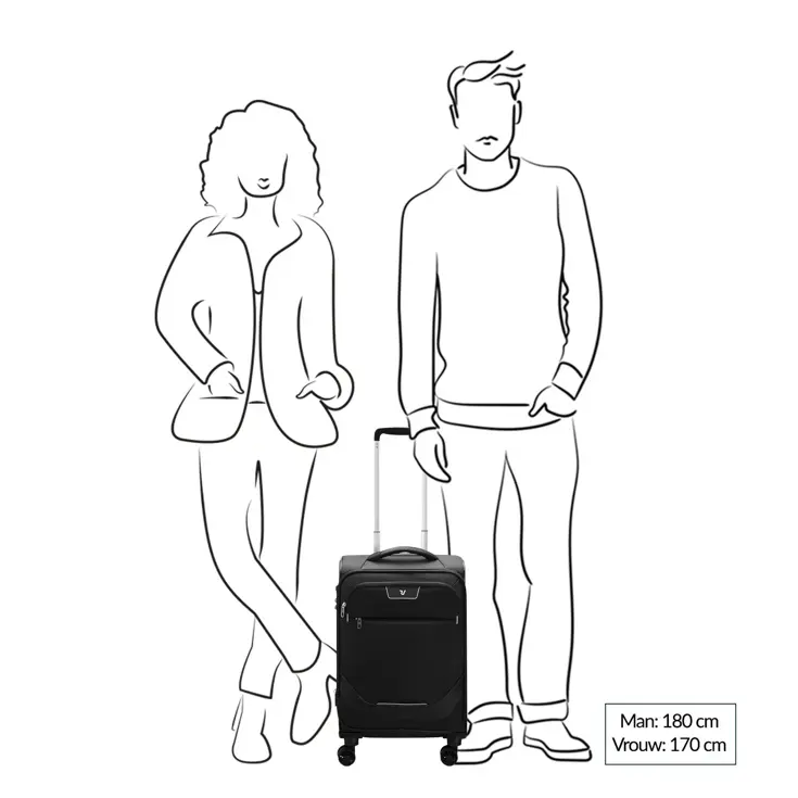 Roncato Joy Cabin Trolley 55/35 black |40 L