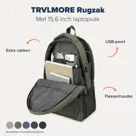 TRVLMORE Rugtas - 28L - 15,6Inch
