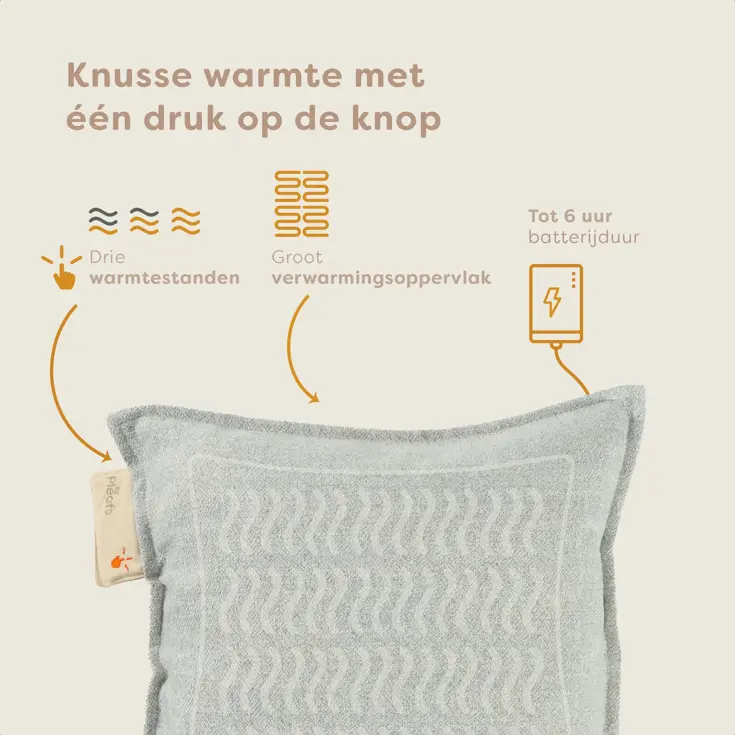 Pleafs Warmtekussen 45x45cm