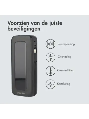 Powerbank Uittrekbare Kabel 10.000 mAh