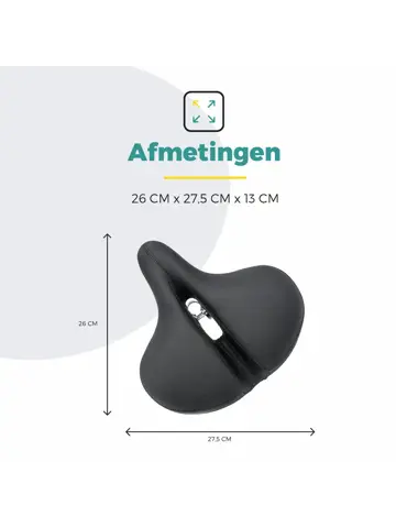 Voltano XXXL fietszadel Big City uitsparing