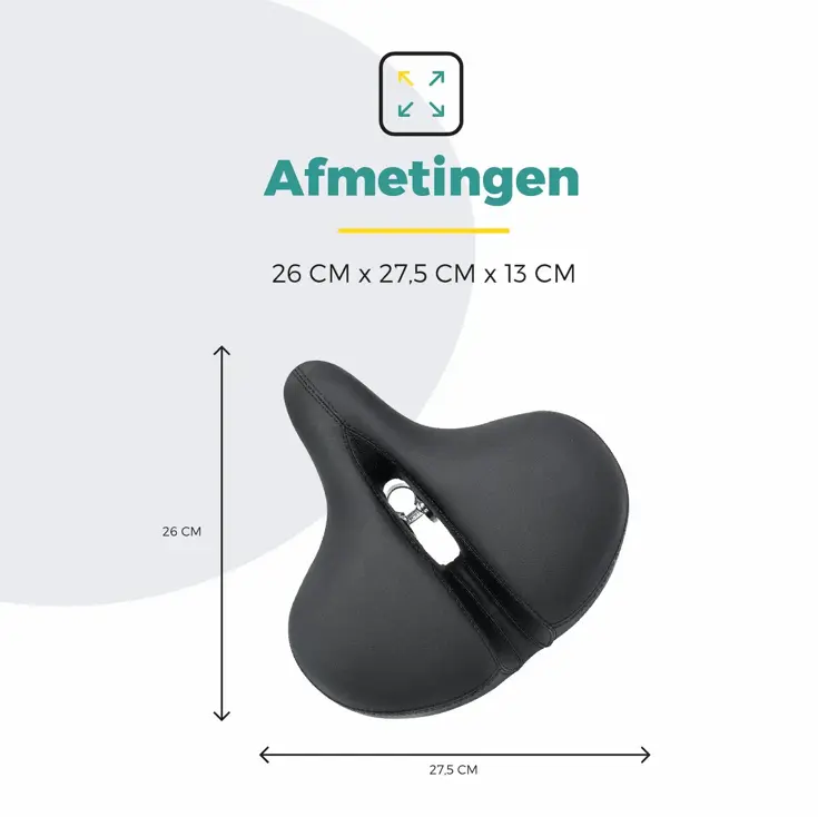 Voltano XXXL fietszadel Big City uitsparing