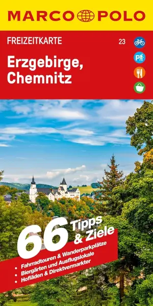 Toeristische kaart FZK 23 Erzgebirge Chemnitz