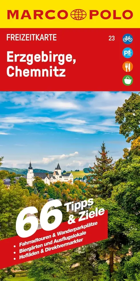 Toeristische kaart FZK 23 Erzgebirge Chemnitz