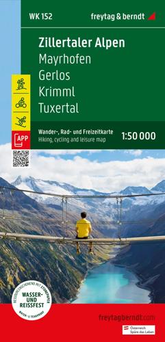 Wandelkaart WK152 Mayrhofen - Zillertaler