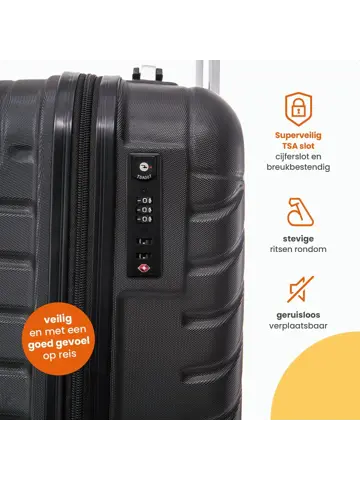 Handbagage Koffer - 53x35x23cm - 38 Liter