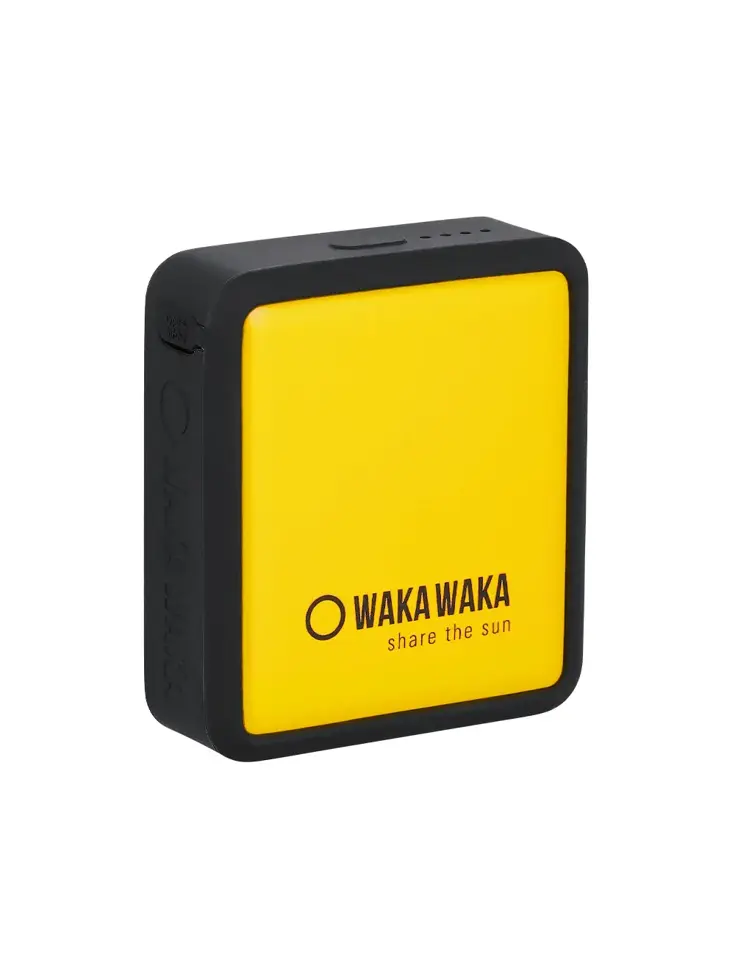 Draadloze powerbank met magnetische lader geel
