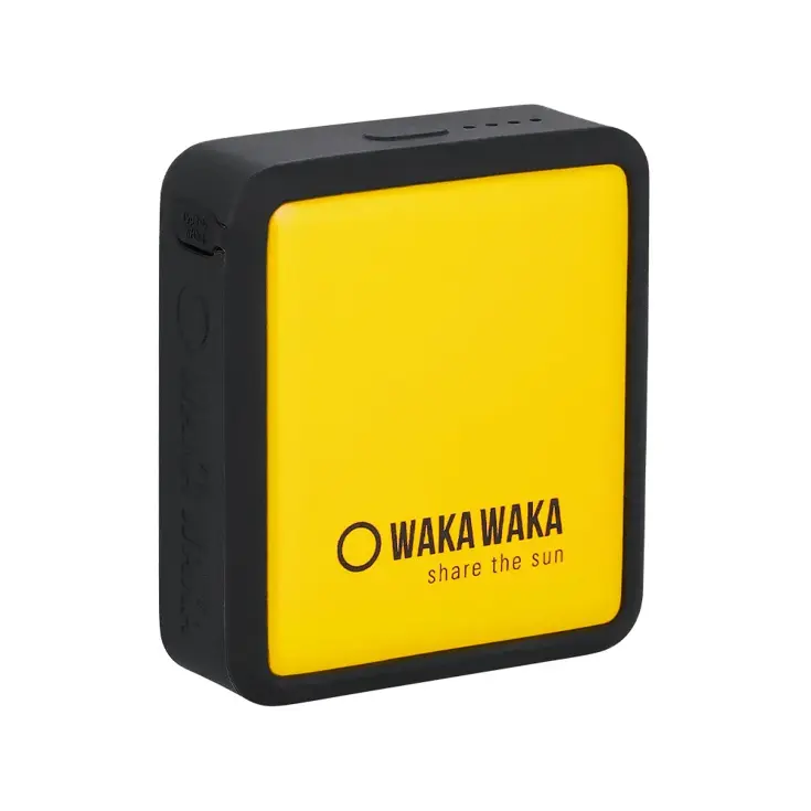 Draadloze powerbank met magnetische lader geel