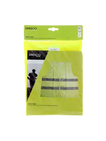 Dresco Veiligheidsvest reflectie geel