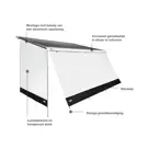 sun blocker G2 voorwand 1,00x1,70m