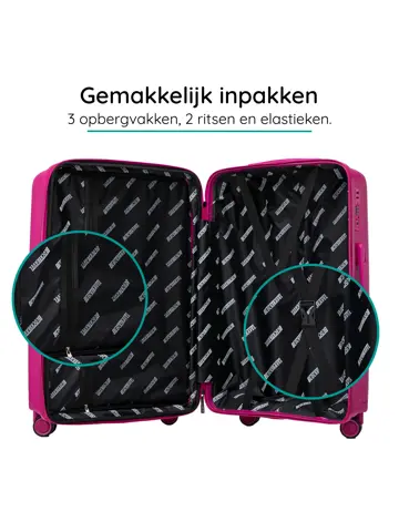 Anti breuk PP reiskoffer L - TSA-slot - 89 - 108L