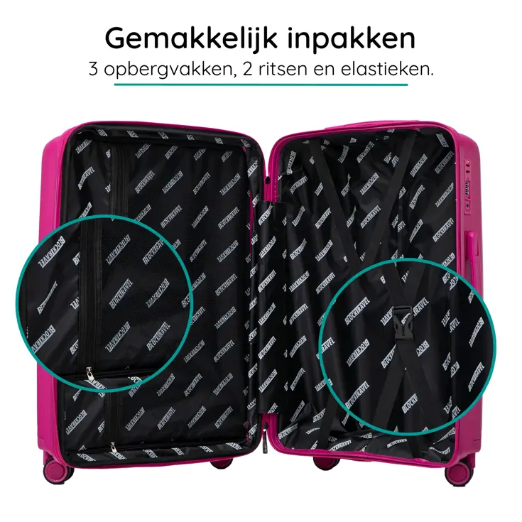 Anti breuk PP reiskoffer L - TSA-slot - 89 - 108L