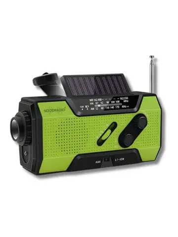 Noodradio Solar Opwindbaar Met Batterijen
