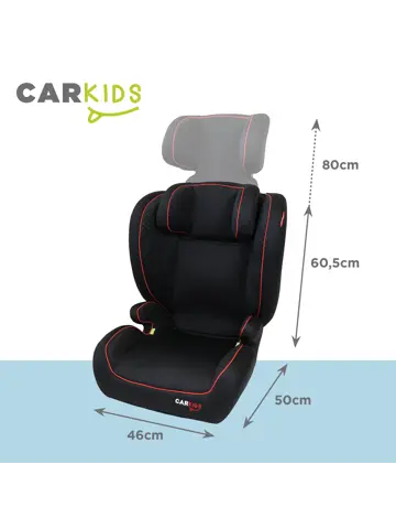 I-Size Autostoeltje Frankie 100-150cm Zwart/Rood