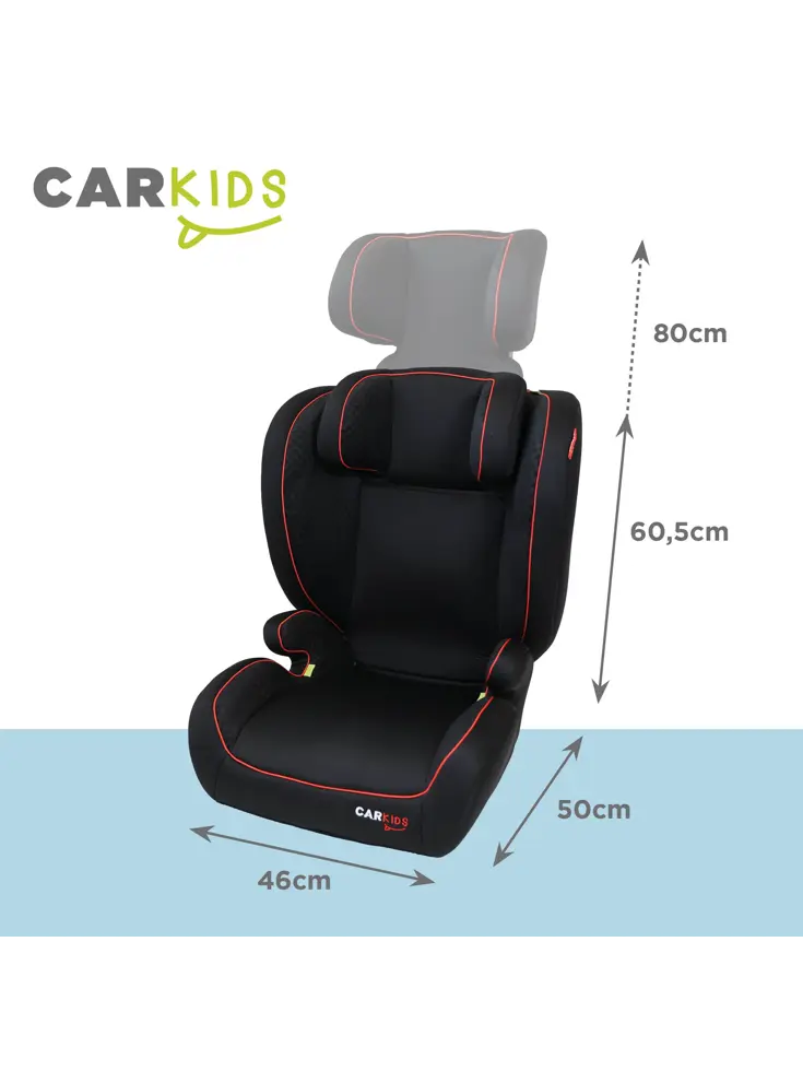 I-Size Autostoeltje Frankie 100-150cm Zwart/Rood