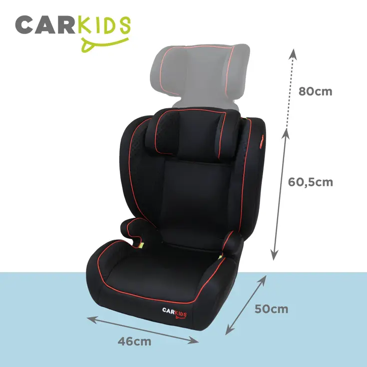 I-Size Autostoeltje Frankie 100-150cm Zwart/Rood