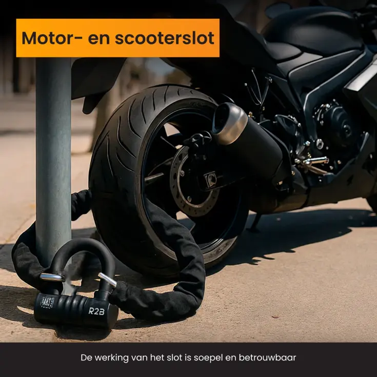 ART4 Kettingslot - 120 cm - Scooter en Motorslot