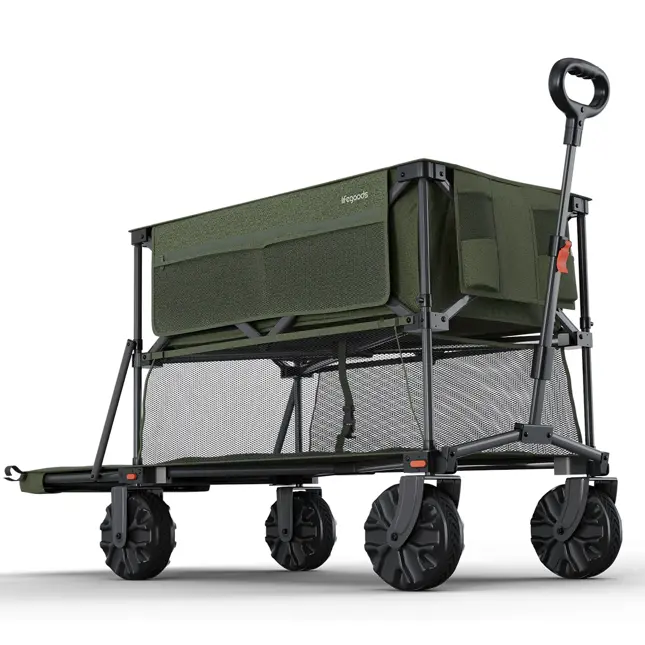 LifeGoods Dubbele Bolderkar – 200KG