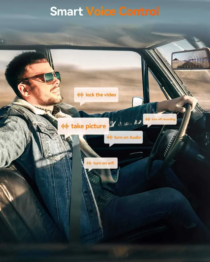 G900 Pro 4K Wifi GPS 128gb Mirror dashcam