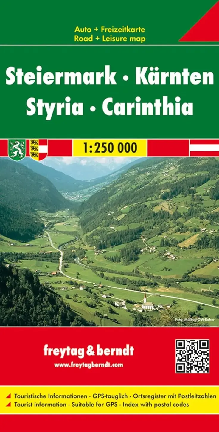 Wegenkaart Stiermarken - Karinthië