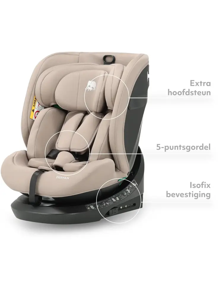 Cassie Luxe i-size/Isofix Autostoel - 360° rotatie