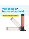 Staande terrasverwarmer infrarood 2000W