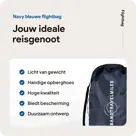 Flightbag vliegtuighoes TSA slot 60–90L – N Blauw