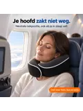 Reiskussen Set - Nekkussen voor Vliegtuig - Zwart