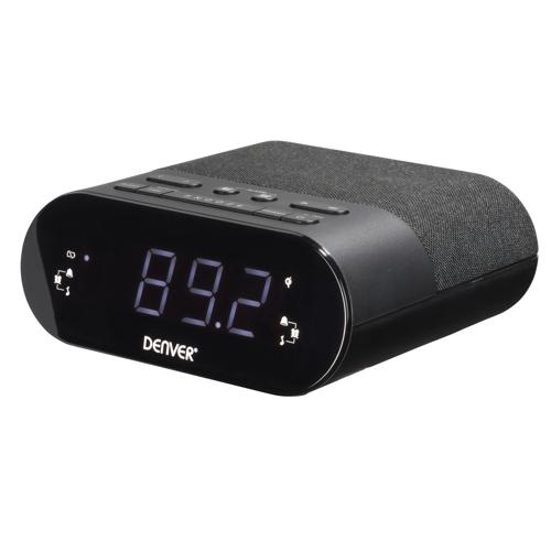 Wekker FM Klokradio met Draadloze Telefoon Oplader