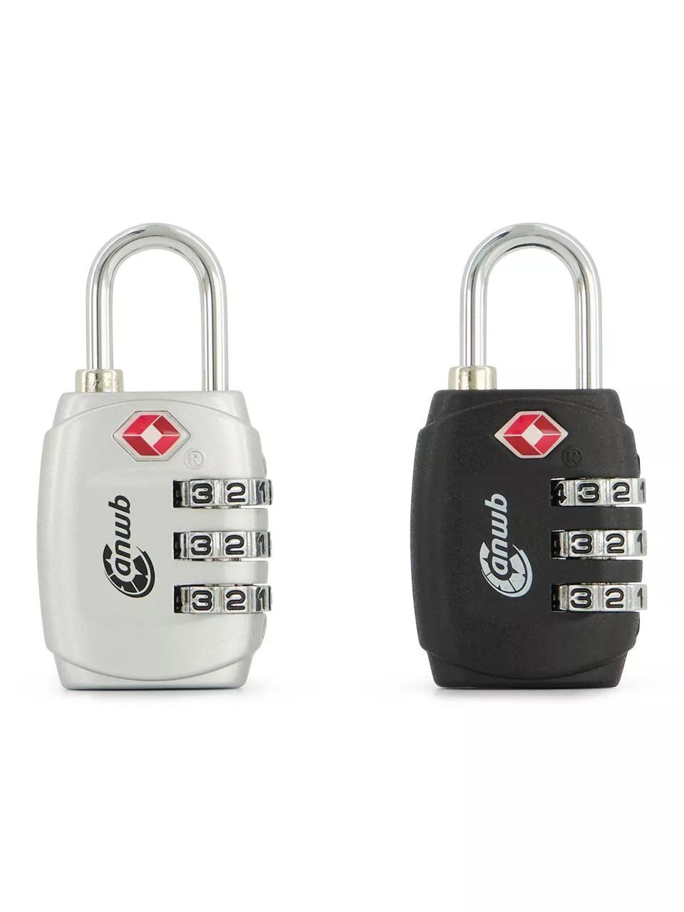 ANWB TSA-cijferslot 2 stuks  Zilver