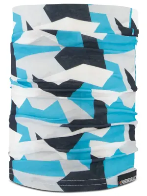 Poederbaas - Blauw / Wit - Nekwarmer
