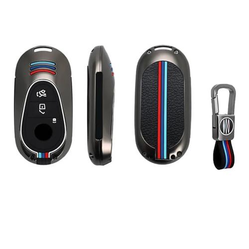Metalen Sleutelhoesje voor Mercedes grijs C3